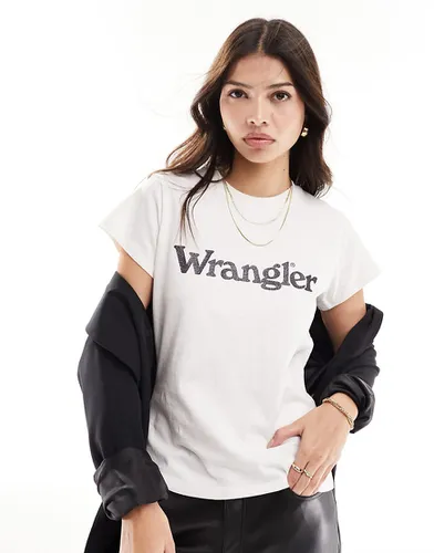 Wrangler - T-shirt à logo - Blanc - Wrangler - Modalova