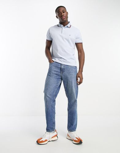 Polo slim à logo drapeau - Tommy Hilfiger - Modalova