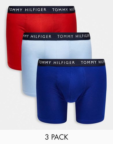 Lot de 3 caleçons - Orange/bleu/bleu marine - Tommy Hilfiger - Modalova