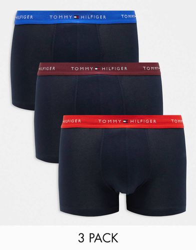 Signature Essential - Lot de 3 boxers avec taille colorée - Tommy Hilfiger - Modalova