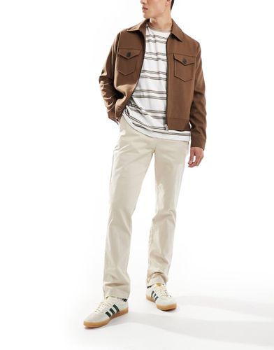 Pantalon chino en sergé - Beige - Tommy Hilfiger - Modalova