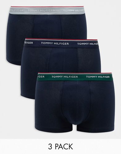 Premium Essentials - Lot de 3 boxers avec taille colorée - Tommy Hilfiger - Modalova