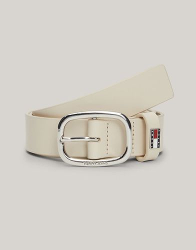 Ceinture en cuir - Beige - Tommy Jeans - Modalova