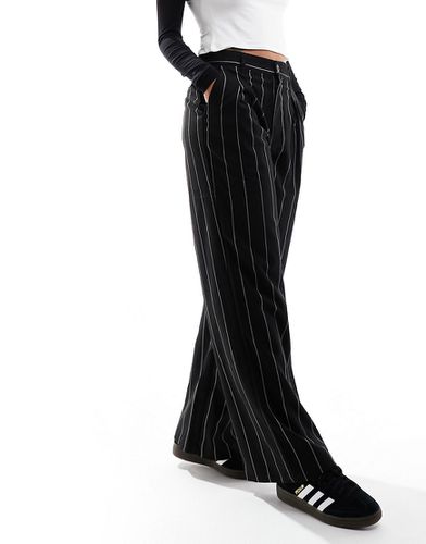 Claire - Pantalon d'ensemble large à fines rayures et taille haute - Tommy Jeans - Modalova