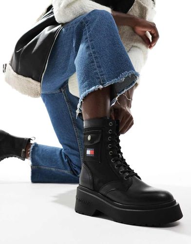 Bottes style rangers à lacets et semelle chunky - Tommy Jeans - Modalova