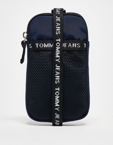 Essential - Sacoche pour téléphone à bande logo - Noir - Tommy Jeans - Modalova