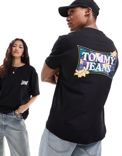 T-shirt unisexe coupe classique avec imprimé Flower Power - Tommy Jeans - Modalova