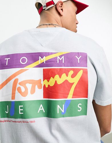 T-shirt à logo drapeau coloré et signature classique - clair - Tommy Jeans - Modalova
