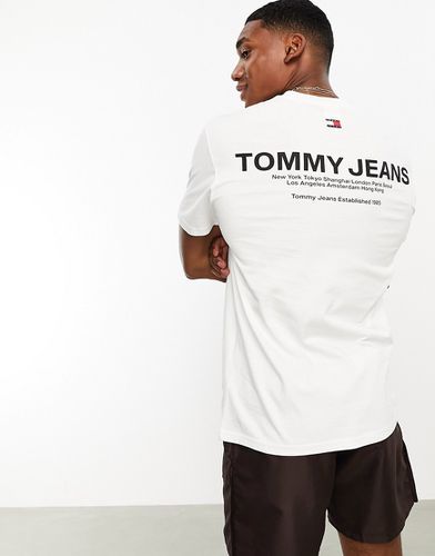 T-shirt classique avec imprimé linéaire au dos - Tommy Jeans - Modalova