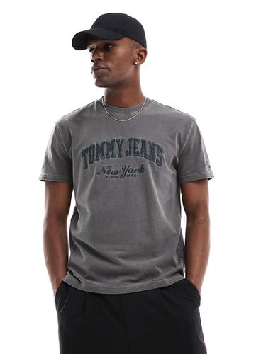 T-shirt style universitaire vintage - délavé - Tommy Jeans - Modalova