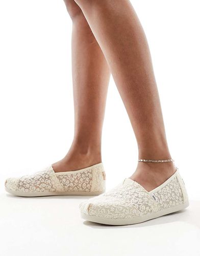 Alpargata - Espadrilles en dentelle - Crème - Toms - Modalova