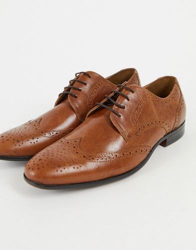 Bedd - Chaussures richelieu en cuir véritable - Fauve - Topman - Modalova