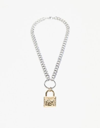 collier louis vuitton multi chaine en metal dore logo