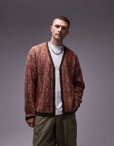 Gilet à motifs en bouclé - Topman - Modalova