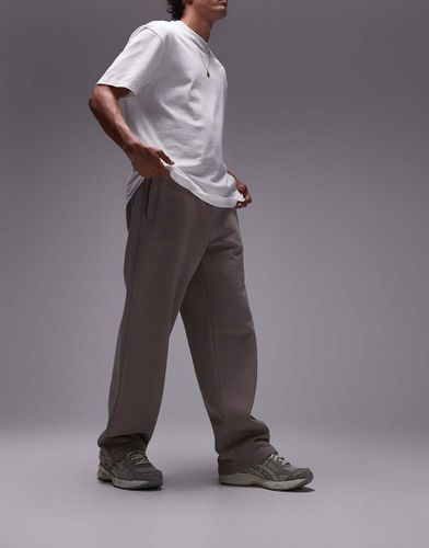 Jogger droit - Taupe - Topman - Modalova