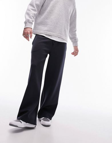 Pantalon de jogging effet drapé en maille - Topman - Modalova