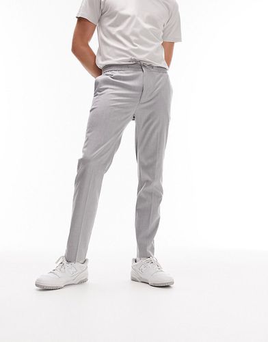 Pantalon skinny élégant à taille élastique - clair - Topman - Modalova