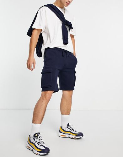 Short cargo d'ensemble en jersey - Bleu - Topman - Modalova