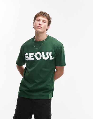 T-shirt oversize à imprimé Seoul - Topman - Modalova