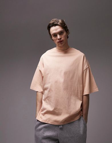 T-shirt ultra oversize - Abricot - Topman - Modalova