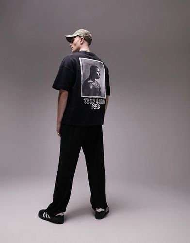 T-shirt ultra oversize avec imprimé A$APFerg au dos et sur le devant - Topman - Modalova