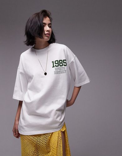 T-shirt oversize à motif 1985 Sports District - Topshop - Modalova