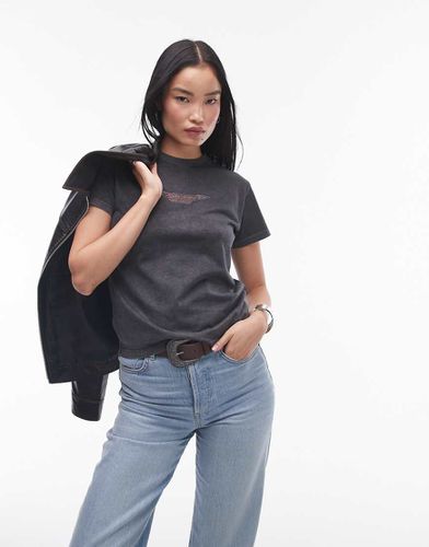 T-shirt slim avec imprimé Austin Healey sous licence - Topshop - Modalova