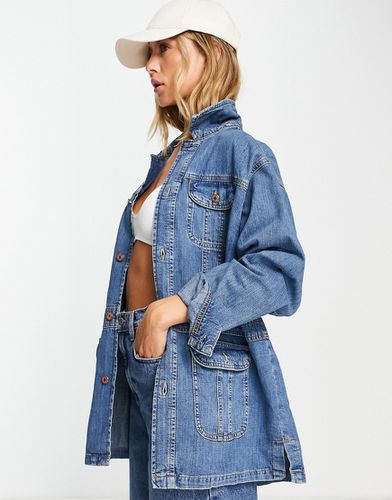 Veste en jean à enfiler style années 70 - moyen - Topshop - Modalova