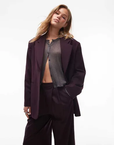 Blazer d'ensemble - Bordeaux - Topshop - Modalova