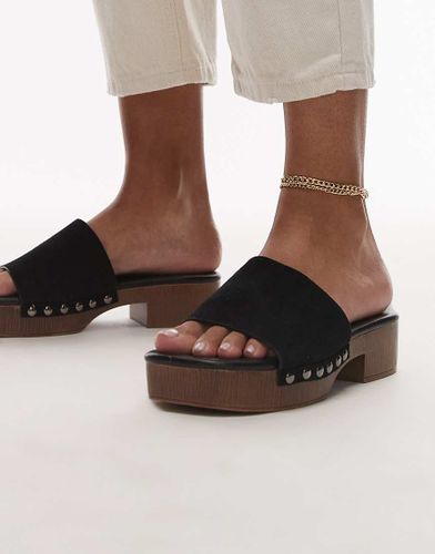 Hamilton - Sabots clouts en daim - Noir - Topshop - Modalova