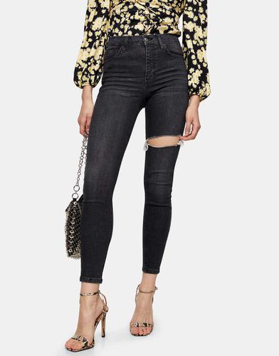 Jamie - Jean déchiré sur la cuisse - délavé - Topshop - Modalova