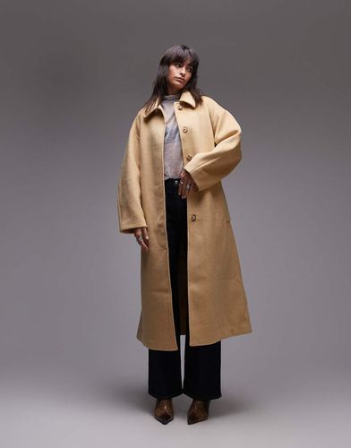 Manteau ceinturé long et élégant - Babeurre - Topshop - Modalova