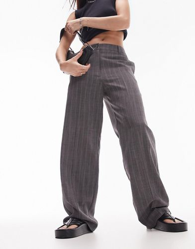 Pantalon ajusté coupe ample à taille basse - Topshop - Modalova