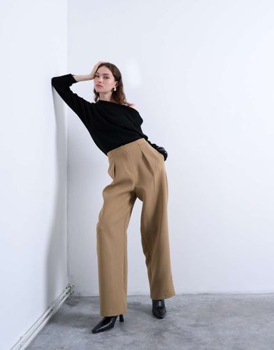 Pantalon d'ensemble ajust et ample  taille pure - Taupe - Topshop - Modalova