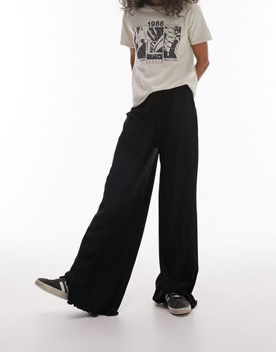 Pantalon large plissé - Topshop - Modalova