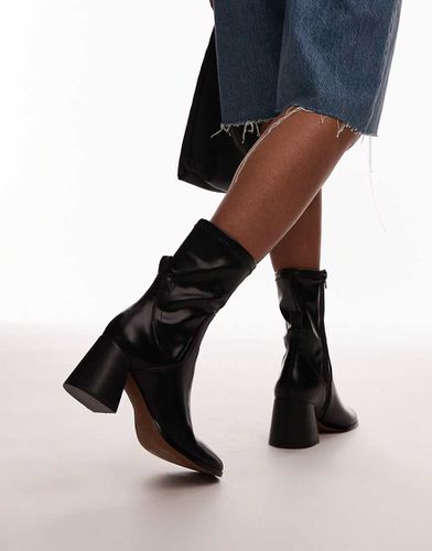 Penny - Bottines à talon carré et bout rond - Topshop - Modalova