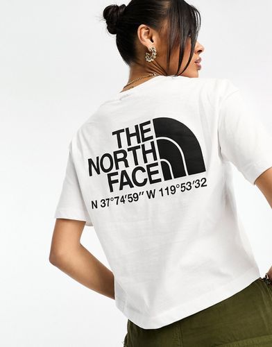 Coordinates - T-shirt crop top avec imprimé au dos - The North Face - Modalova