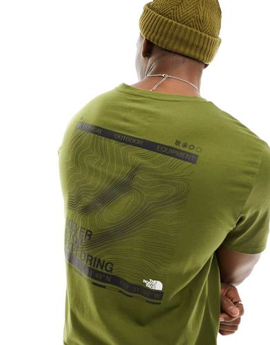 Foundation Mountain Lines - T-shirt imprimé au dos - Olive - The North Face - Modalova