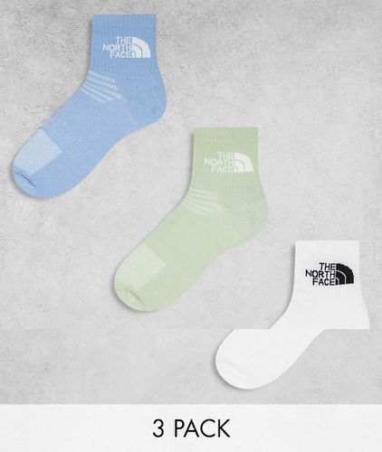 Lot de 3 paires de chaussettes à logo - , bleu et vert - The North Face - Modalova