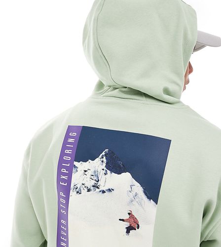 Sweat à capuche avec imprimé rétro au dos style snowboard - sauge - Exclusivité ASOS - The North Face - Modalova