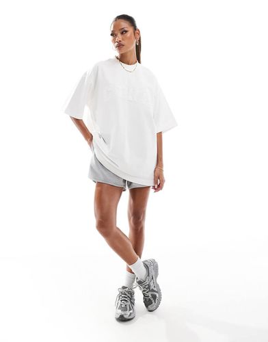 T-shirt oversize avec logo - Blanc - The Couture Club - Modalova