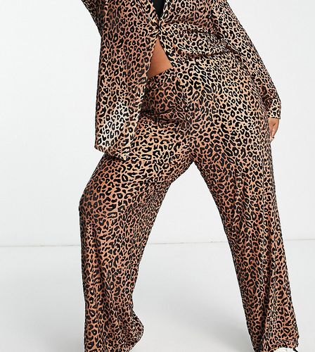 Pantalon large d'ensemble à imprimé léopard effet dévoré - The Frolic Plus - Modalova