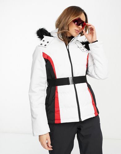 Threadbare - Doudoune de ski avec capuche bordée de fausse fourrure - Threadbare Fitness - Modalova