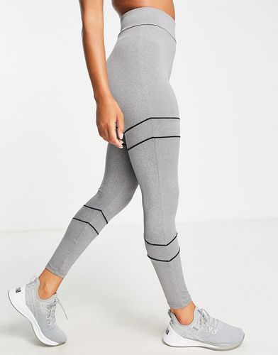 Fitness - Legging de sport avec passepoils contrastants - chiné - Threadbare - Modalova