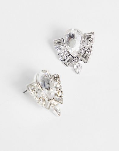 Boucles d'oreilles incrustées de cristaux - True Decadence - Modalova