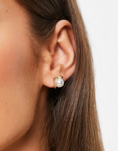 Boucles d'oreilles ornées d'une perle - True Decadence - Modalova