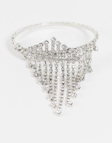 Bracelet manchette effet cascade orné de cristaux - True Decadence - Modalova