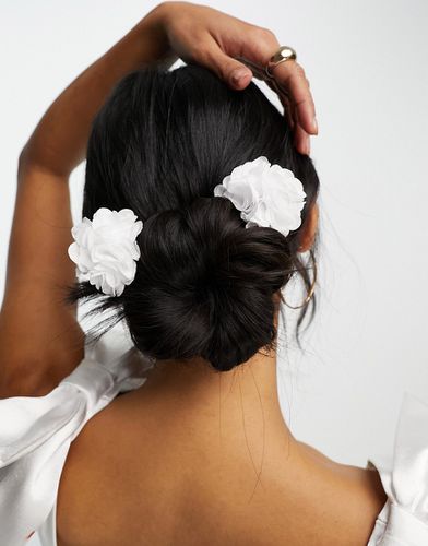 Pinces à cheveux avec fleurs - True Decadence - Modalova