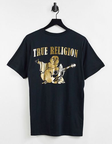 T-shirt ras de cou à grand motif bouddha - Doré - True Religion - Modalova