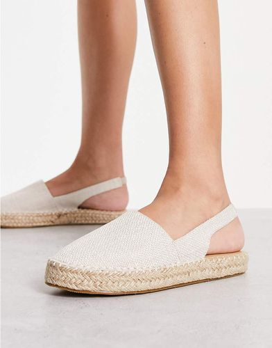 Espadrilles à bride arrière - Naturel - Truffle Collection - Modalova